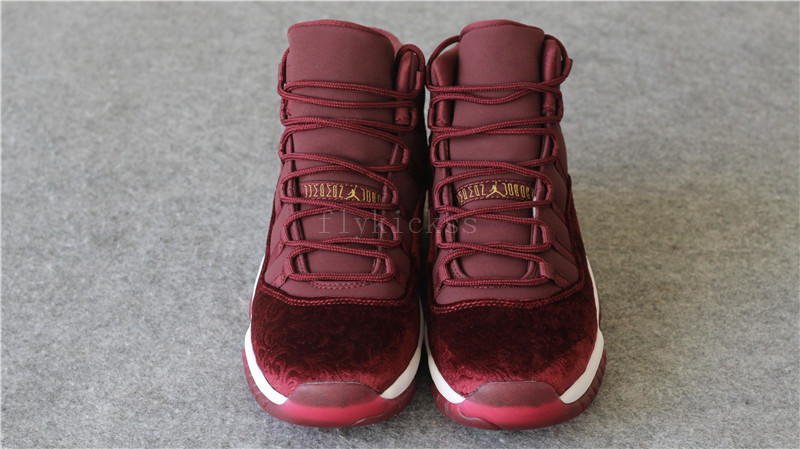 Authentic Air Jordan 11 Velvet Night Maroon High